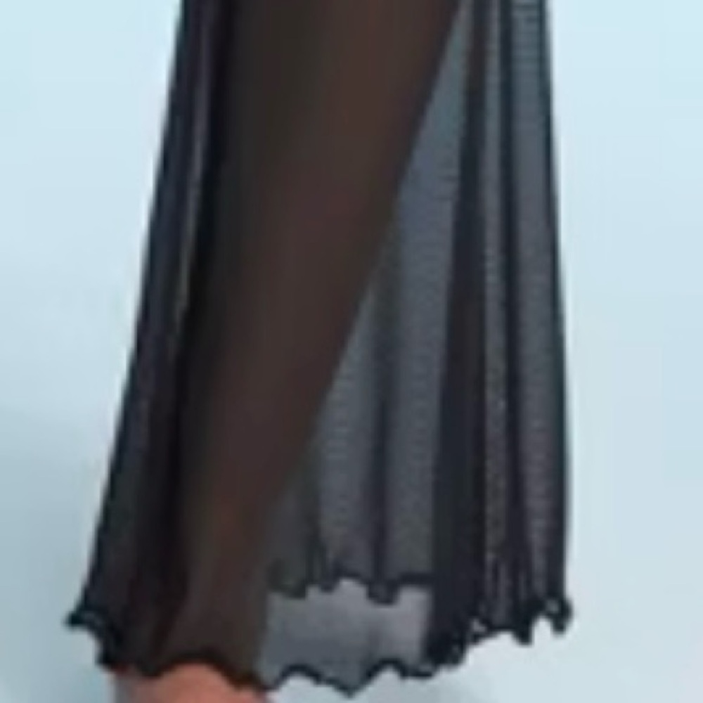 🎁🆕Black Flare Mesh Pants - Picture 5 of 16